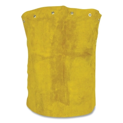 Cowhide Bib, Cotton Strap, Side Release Buckle, 24 in L, Brown