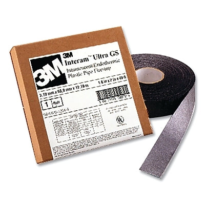 3M 051115-16507 Fire Barrier Ultra GS Wrap Strip, 2 in W x 40 ft L, Black