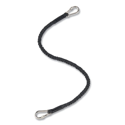 Retractable Tool Tether, Double Carabiner, 0.8 in W x 35.4 in Retracted L x 47.2 in Extended L, 25 lb Capacity