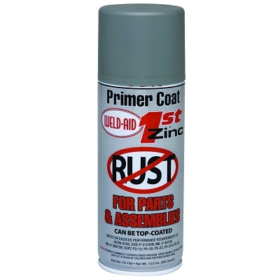 1st Zinc Primer, 12.5 wt oz, 16 oz Aerosol Can, Gray