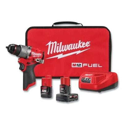 M12 FUEL 1/2 in Drill/Driver Kit, 2 Battery packs included