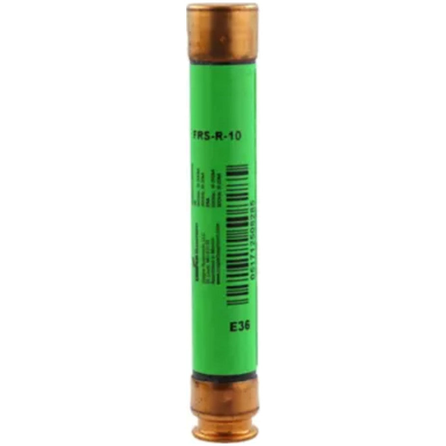 FUSETRON FRS-R Series Class RK5 Time Delay Fuse, Rejection-Type, Dual-Element, Current-Limiting, 10A, 600V