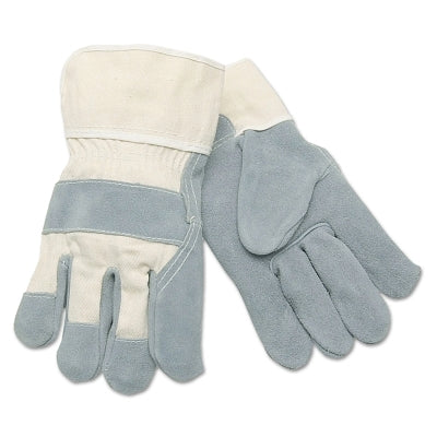 Select Split Cow Gloves, X-Large, Gray/White