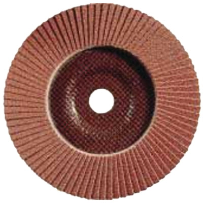 POLIFAN Type 29 SG Flap Disc, 4-1/2 in dia, 60 Grit, 7/8 in Arbor dia, 13300 RPM, Aluminum Oxide A-Cool