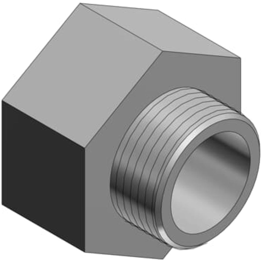 T B Enlarger Adapter, Rigid/IMC, Malleable Iron, Male-Female, 1/2 to 3/4 in.
