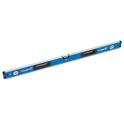 True Blue em75 Series Magnetic Box Level, 48 in L, 3 Vials, Aluminum