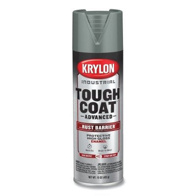 Tough Coat Advanced with Rust Barrier Technology Spray Paint, 15 oz, Dark Machinery Gray, Gloss
