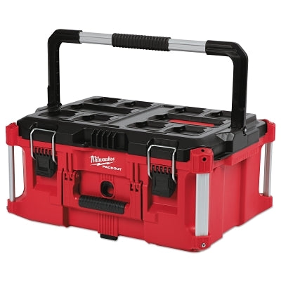 PACKOUT Large Tool Box, 100 lb Capacity, 22.1 W x 16.2 D x 11.1 H, Plastic, Red