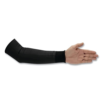 Aracut Knitted Cut Protection Sleeve, 14 in L, 18 ga, Black