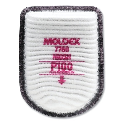 7000/7800/9000 Series Semi-Rectangular Filter, P100, Particulates/Nuisance Organic Vapors, for Facepiece