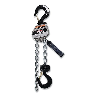 JLA Compact Lever Hoist, 1-1/2 ton, 10 ft Lift, 7.1 x 1 Fall, 67 lbf