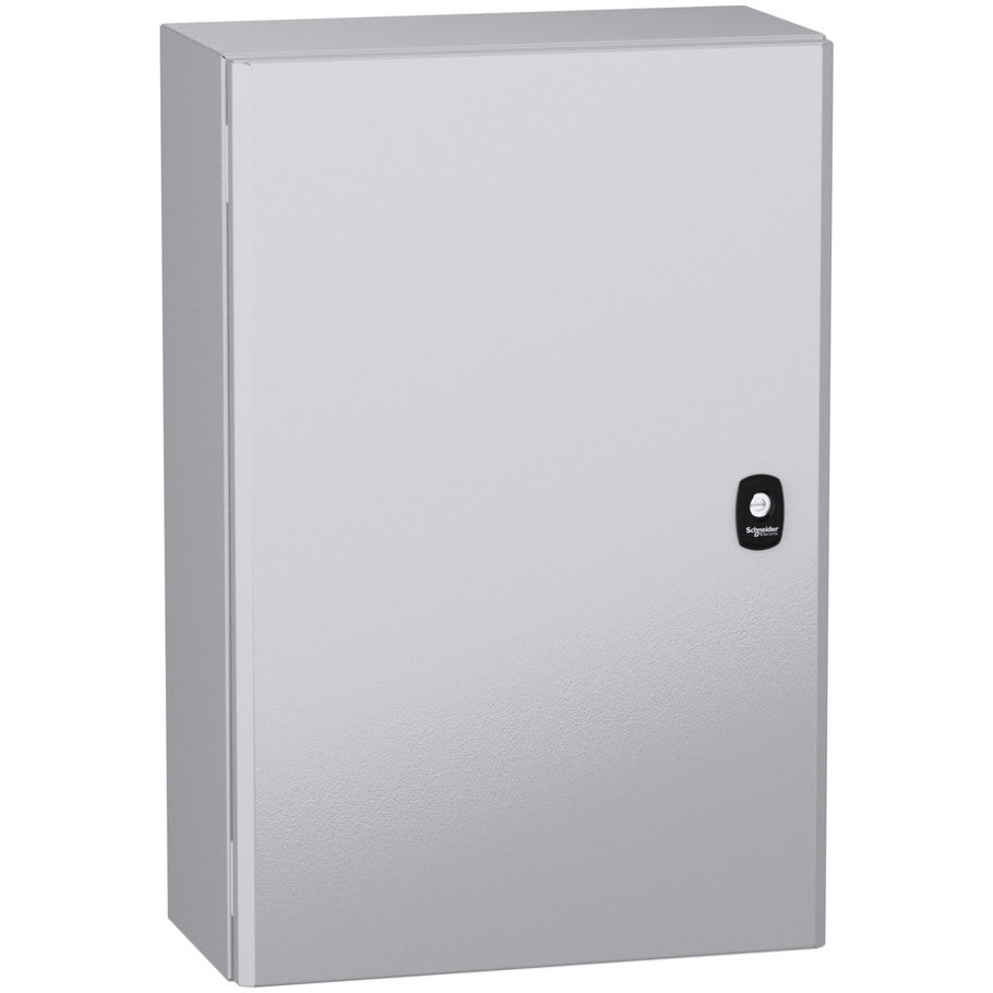 Wall mounted steel enclosure, PanelSeT S3DC, plain door, without plain chasis, 600x400x200mm, IP66, IK10