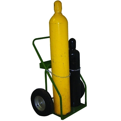 800 Series Cart, Holds 2 Cylinders, 9.5 in dia., 16 in Pneumatic Wheels