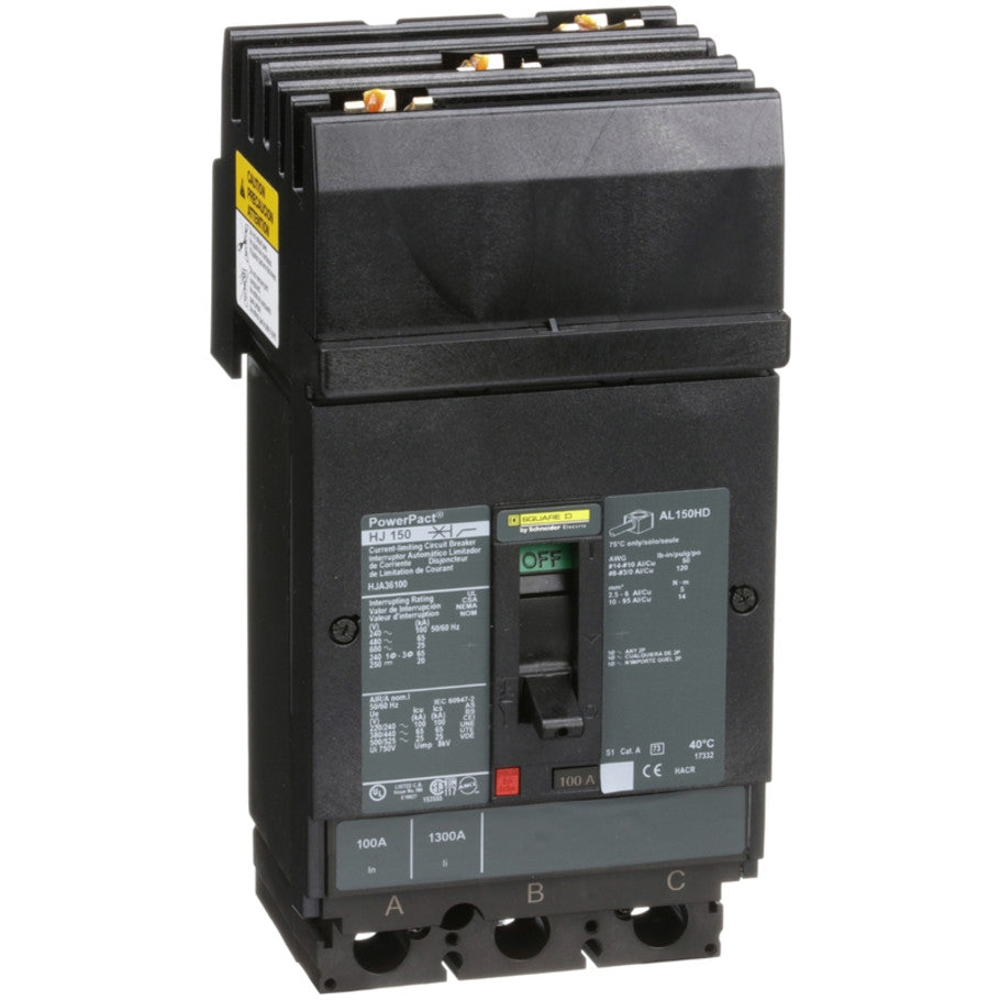 H-Frame 25kA AIR Thermal Magnetic 100A 600V 3-Pole Circuit Breaker