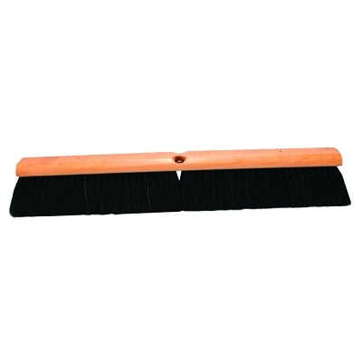 No. 7 Line Floor Brushes, 18 in, 3 in Trim L, Black Horsehair, Less Handle