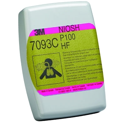 3M 7093C Particulate Filter 7093, P100, Nuisance Level Organic Vapor/Acid Gas, Magenta/Olive