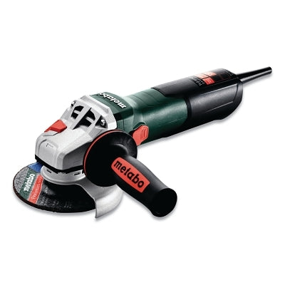 Small Angle Grinder, Quick, 4-1/2 in and 5 in dia, 11 A, 11000 RPM, On/Off Switch