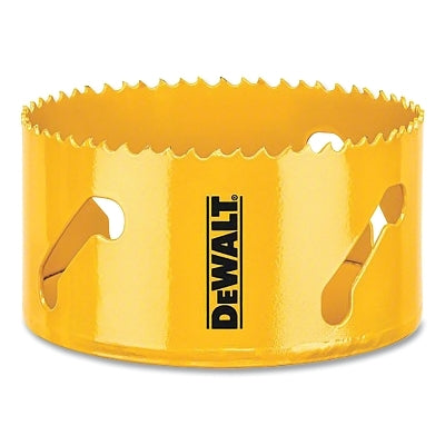 Bi-Metal Hole Saw, 4 in dia, 1-3/4 in Cutting Depth, Yellow