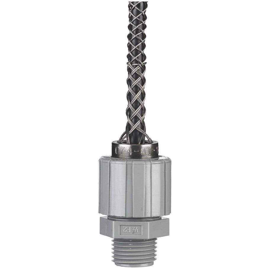 Kellems Deluxe Cord Grip, Nylon with Stainless Steel Mesh, Liquid Tight, 3/4 in., 0.500 to 0.625 in.