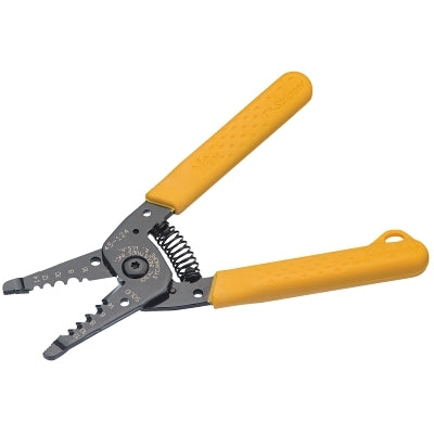 Wire Stripper, 7 in L, 6 AWG to 14 AWG, Yellow, Cushion-Grip