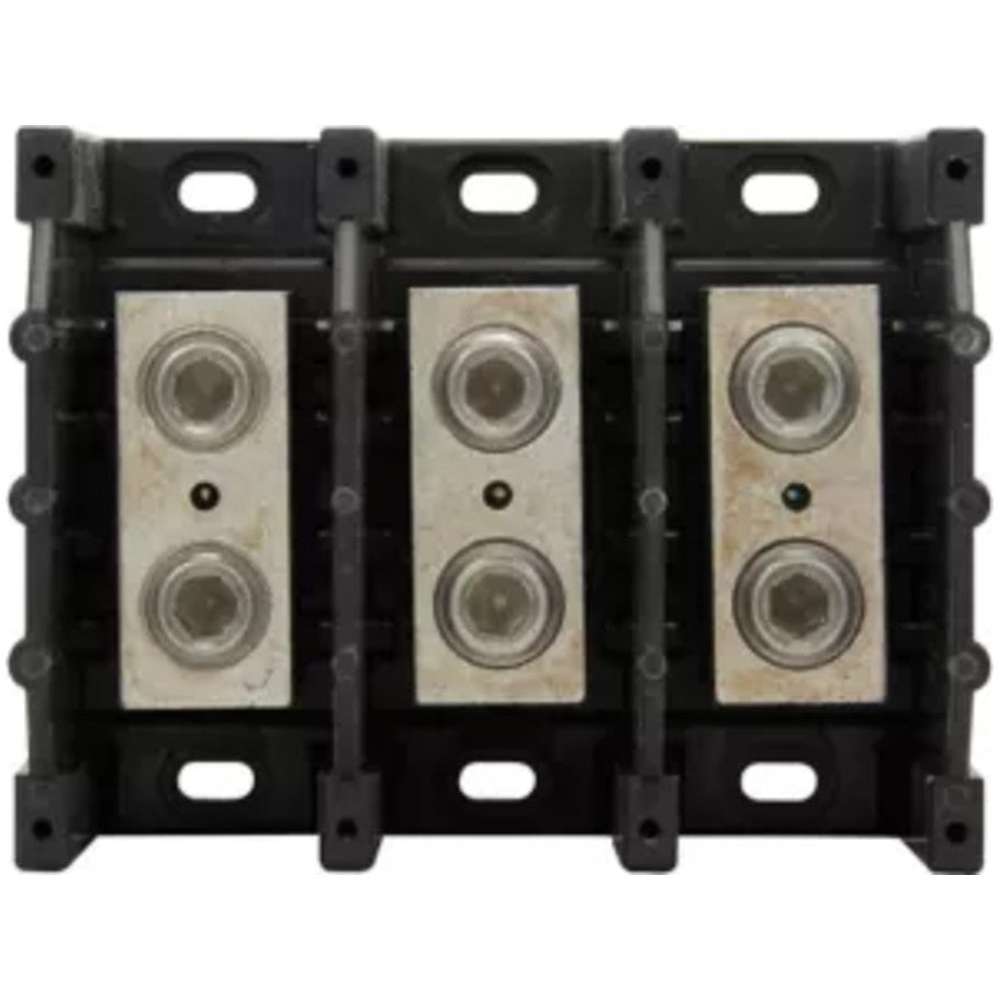 Splicer Block, 600V, 310A Current, Black, 3-Pole