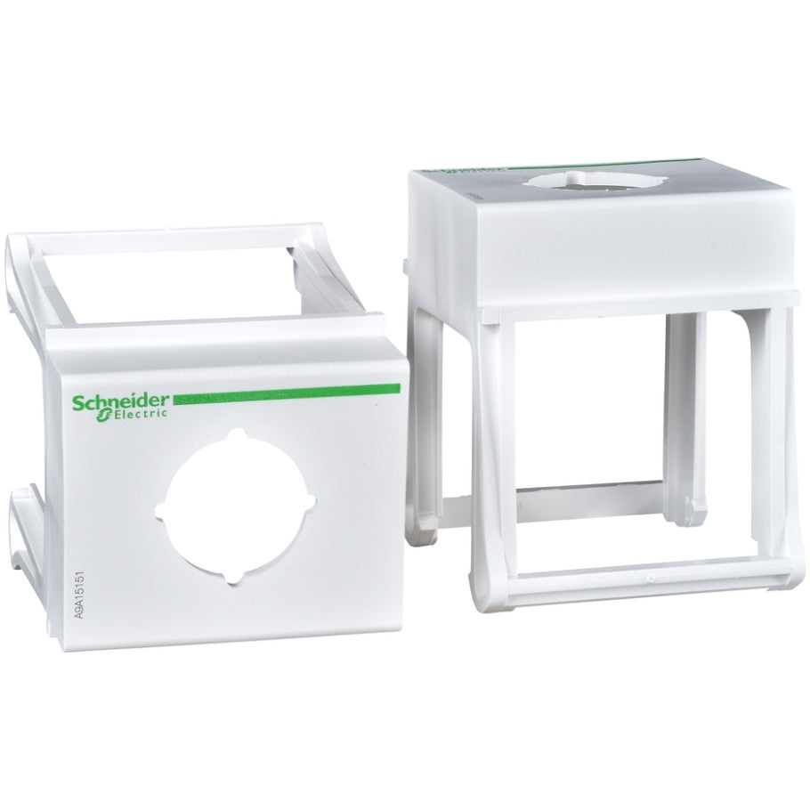 DIN rail mounting base - ; 22mm units - for control and signalling unit