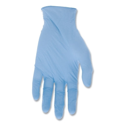 NitriShield Powder Free Disposable Gloves, Industrial Food Service Grade, Textured Finish, 4 mil, X-Large, Blue
