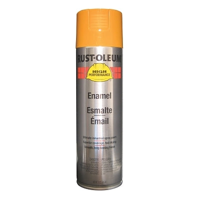 High Performance V2100 System Enamel Spray Paint, 15 oz, Industrial Yellow, Gloss Finish