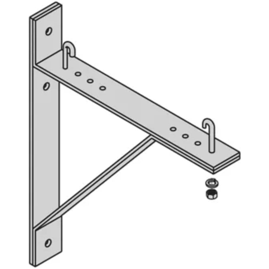 Relay Rack Runwy Support Kit, Flat Black