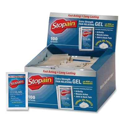Stopain Gel Pain Reliever, 3 g Packets, 100 ct Box