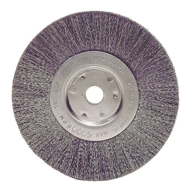 Narrow Face Crimped Wire Wheel, 6 D x 3/4 W, .014 Steel, 6,000 rpm, Retail Pack