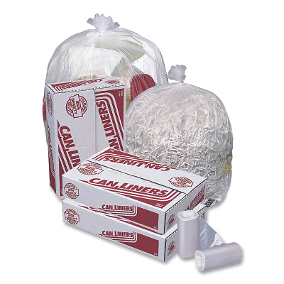 HD Mini Roll Trash Liner, 10 gal, 6 , 24 in W x 24 in H, Natural