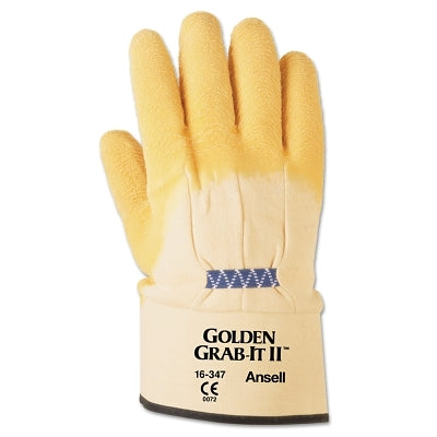 EDGE Gloves, 16-347, Size 10, Grey/Yellow