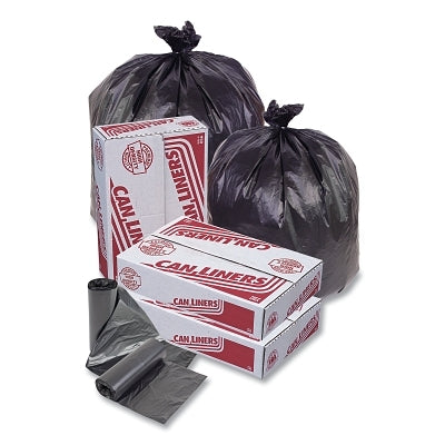 HD Mini Roll Trash Liner, 56 gal Glutton, 22 , 43 in W x 48 in H, Black