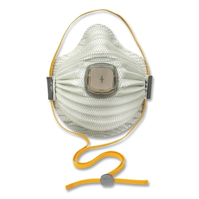 Airwave N100 Disposable Particulate Respirator, Non-Oil Particulates, Medium/Large, White