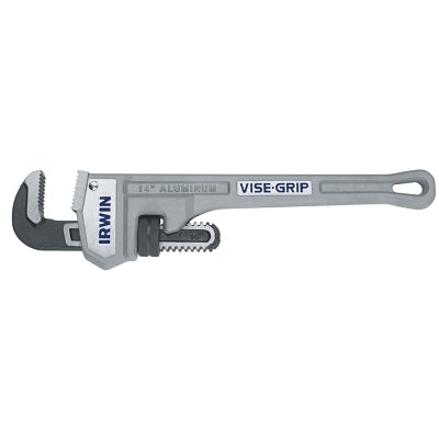 Vise-Grip Cast Aluminum Pipe Wrench, 14 in, Drop Forged Steel Jaw