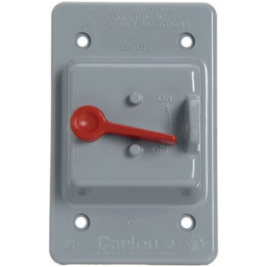 Non-Metallic Box or Device-Mount Weatherproof Toggle Switch Cover