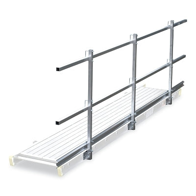 Toeboard, 156 in L x 3.5 in Cut Length, Aluminum