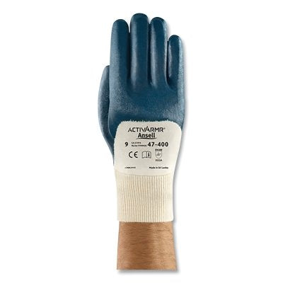 47-200 Nitrile-Coated Gloves, Size 8, Blue