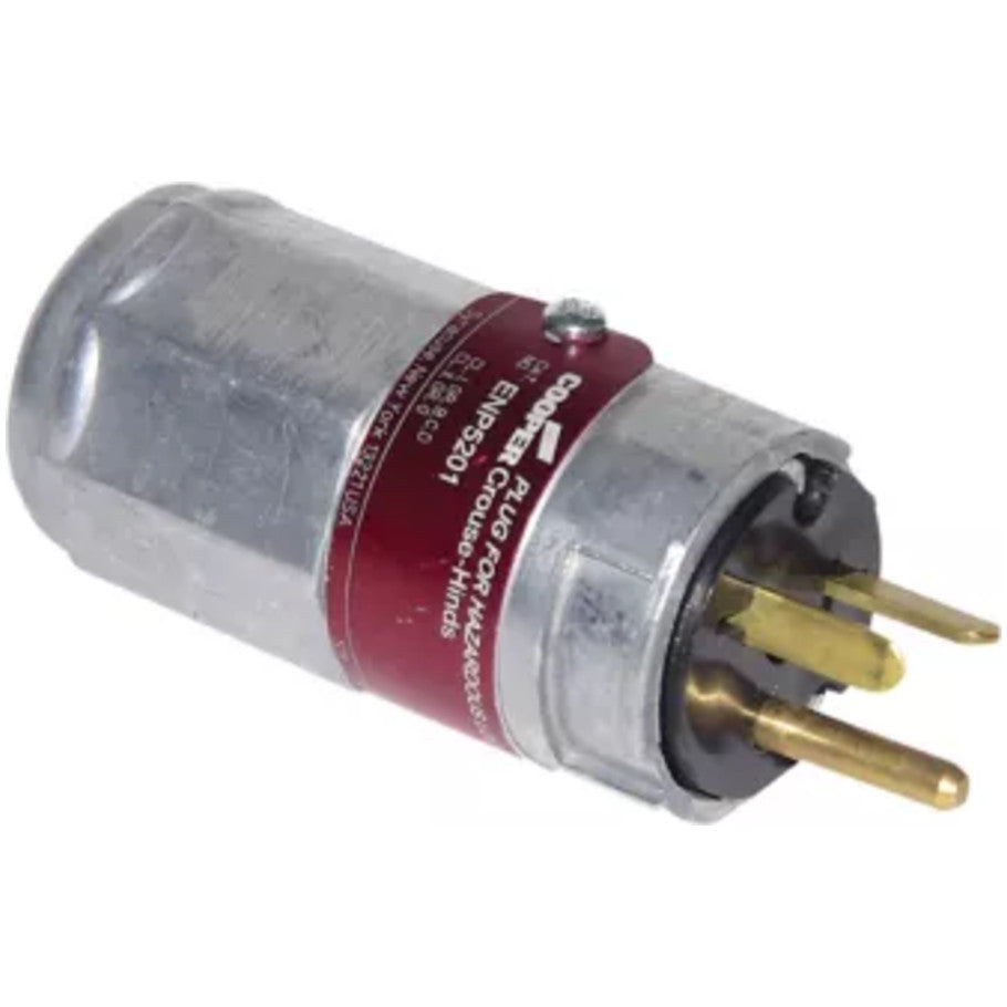 Ark-Gard ENP Plug, 20A, 50-400 Hz, Copper-free Aluminum, 5-20P, 125V ac