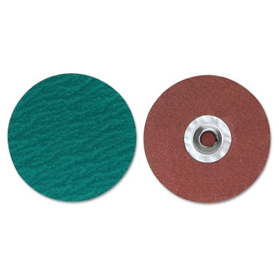 ZIRC Plus R801 PowerLock Cloth Discs-Type II, 3 in Dia., 80 Grit