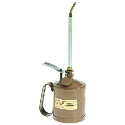Heavy Duty Pump Oiler, 1 qt, Lever Action, 11 in Straight Spout, Copper Bronze