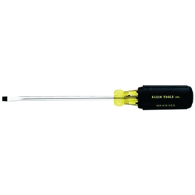 Heavy-Duty Slotted Cabinet-Tip Cushion-Grip Screwdrivers, 1/4 in, 10 11/32 in L
