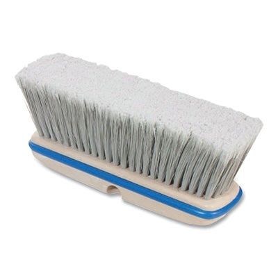 Vehicle Wash Brush, 10 in L Foam Plastic Block, 3 in Trim L, Grey Flagged Polystyrene Bristle