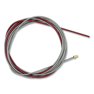 MIG Gun Liner, 0.045 in to 1-1/16 in x 15 ft L, Brass/Steel, D Wound