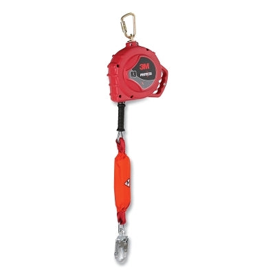 3M 3590047 Protecta Self-Retracting Lifeline, 3590047, 33 ft, Carabiner, Swivel Snap Hook, Galvanized Steel Cable, Single Leg, 420 lb