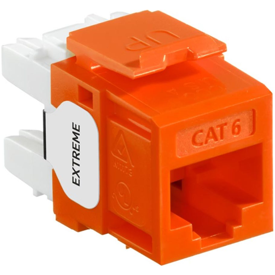 eXtreme Cat 6 QuickPort Connector, Orange