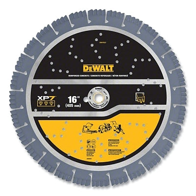 Segmented Rim Diamond Blade, Reinforced Concrete, 16 in dia, 4800 RPM