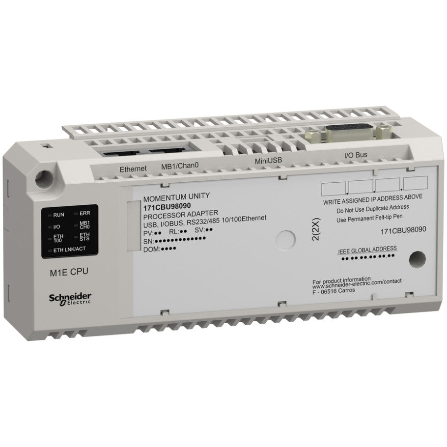Unity M1E Processor, RS232/485, Ethernet, USB. I/O Bus