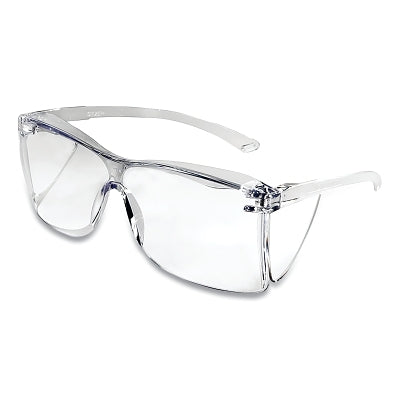 Guest-Gard Series Protective Eyewear Safety Glasses, Clear Lens, Polycarbonate, Clear Frame